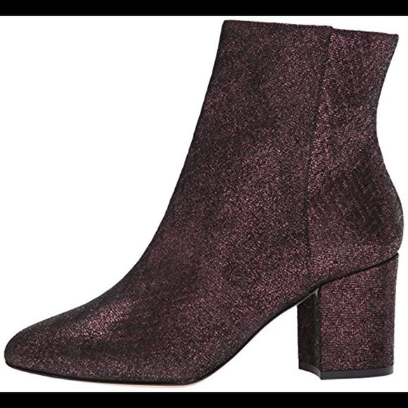 Lk Bennett Jourdan Loganberry Metallic Ankle Boot - Picture 2 of 4